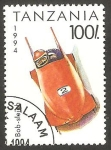 Stamps Tanzania -  deporte bob sleigh