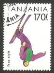 Stamps Tanzania -  deporte esqui estilo libre