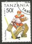 Sellos de Africa - Tanzania -  deporte hockey hielo