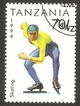 Stamps Tanzania -  deporte skating