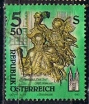 Stamps Austria -  Scott  1600  Death wooden estatua de Jose Stammel