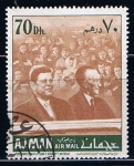 Stamps United Arab Emirates -  50 Aniversario de John E. Kenedy (5)