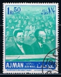 Stamps : Asia : United_Arab_Emirates :  50 Aniversario de John E. Kenedy (6)