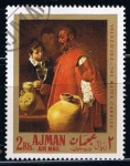 Stamps : Asia : United_Arab_Emirates :  The Water Carrer