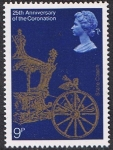 Stamps United Kingdom -  25º ANIV DE LA CORONACIÓN DE ISABEL II