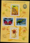 Stamps France -  Perspectivas de la Naturaleza - Museo de Historia Natural - HB