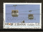 Stamps : Europe : Spain :  Exposición Universal de Sevilla (intercambio)