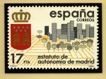 Sellos de Europa - Espa�a -  Estatuto de Autonomía de Madrid - Tarjeta Postal