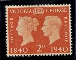 Stamps United Kingdom -  Centenario del sello (1840-1940)