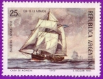 Stamps Argentina -  Día de la Armada