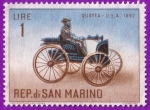 Stamps : Europe : San_Marino :  Duryea - 1892