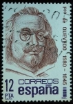Stamps Spain -  Francisco de Quevedo y Villegas (1580-1645)