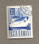 Stamps : Europe : Romania :  Buque mercante