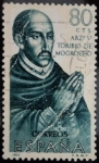 Sellos de Europa - España -  Arzobispo Toribio de Mogroviejo (1538-1606)