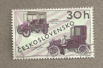 Stamps : Europe : Czechoslovakia :  Coches de época