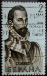 Stamps Spain -  Don Fadrique Alvarez de Toledo (1580-1634)