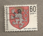 Stamps Czechoslovakia -  Escudo de Usti Nad Labem