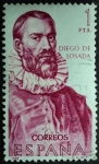 Stamps Spain -  Diego de Losada (1511-1569)