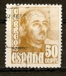Stamps Spain -  General Franco. - Variedad de color.