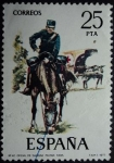 Stamps Spain -  Oficial de Sanidad Militar / 1865