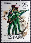 Stamps Spain -  Infantería Ligera / 1830