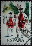 Stamps Spain -  Fusilero Regimiento de Vitoria / 1766