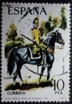 Stamps : Europe : Spain :  Dragón Regimiento de Sagunto / 1775