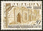 Stamps Paraguay -  BODAS DE PLATA SACERDOTALES DE MONSEÑOR RODRIGUEZ - RUINAS JESUITICAS IGLESIA DE JESUS