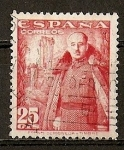 Stamps : Europe : Spain :  Franco y castillo de La Mota.