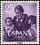 Stamps Spain -  II Centenario de la muerte de San Vicente de Paul