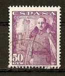 Stamps Spain -  Franco y castillo de la Mota.
