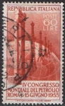Sellos de Europa - Italia -  4º CONGRESO MUNDIAL DEL PETRÓLEO EN ROMA