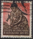 Stamps Italy -  CINCUENTENARIO DEL INTITUTO INTERNACIONAL DE AGRICULTURA