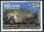 Sellos de America - Bolivia -  Fauna en peligro de extinción - Peces