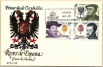 Stamps Spain -  Reyes de España - Casa de Austria  -  Carlos I  - Felipe II - Felipe III  -  SPD