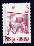 Stamps : Europe : Romania :  CAMPIONATELE EUROPENE DE VOLEI 1963