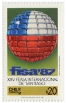 Stamps Chile -  XXV Feria Internacional de Santiago