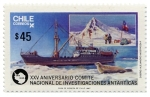 Stamps Chile -  XXV Aniversario Comite Nacional de Investigacion Antarticas 