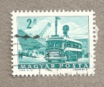 Stamps Hungary -  Autobús transmisiones deportivas