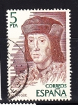 Stamps Spain -  E2512 Jorge Manrique (302)