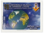 Stamps Chile -  VII Conferencia Mundial de Grandes Logias 