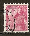 Stamps Spain -  Franco y castillo de La Mota.