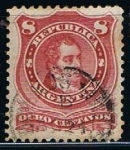 Stamps Argentina -  Scott  34  Rivadavia