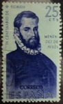 Stamps Spain -  Pedro Menéndez de Avilés (1519-1574)