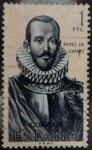 Stamps Spain -  Ñuflo de Chaves (1518-1568)