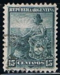 Stamps Argentina -  Scott  132  Alegoria a la Livertad