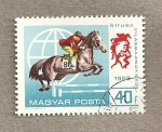 Stamps : Europe : Hungary :  Concurso hípico