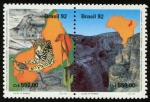 Stamps America - Brazil -  BRASIL - Parque nacional de la Sierra de Capivara 