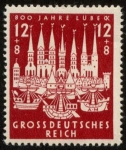 Stamps Germany -  ALEMANIA - Ciudad hanseática de Lübeck