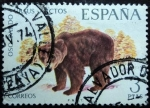 Stamps Spain -  Oso pardo / Ursus arctos